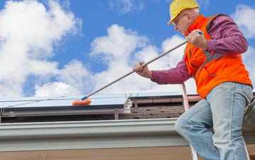 Llaniestyn soft wash roof cleaning